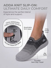 ADDA STAR-1 Women Comfortable & Breathable Knit Walking Sneakers